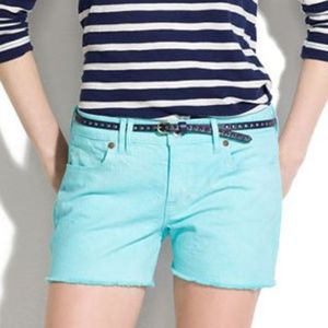 Madewell Shorts Size 24 Seaside Blue Denim